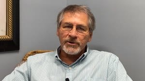 Screenshot of a Male patient from a video review