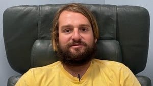 Screenshot of a Male patient from a video review